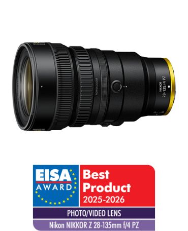 Prmio "Photo/Video Lens" 2025-2026 obtido pela NIKKOR Z 28-135mm f/4 PZ