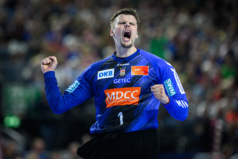 Z 9 + AF-S NIKKOR 200mm f/2G ED AF VR II com adaptador de montagem FTZ II. 200mm, 1/1900 seg, f/2, ISO 1600, Exposi��o 0, �Lukas Schulze para Andebol-Bundesliga